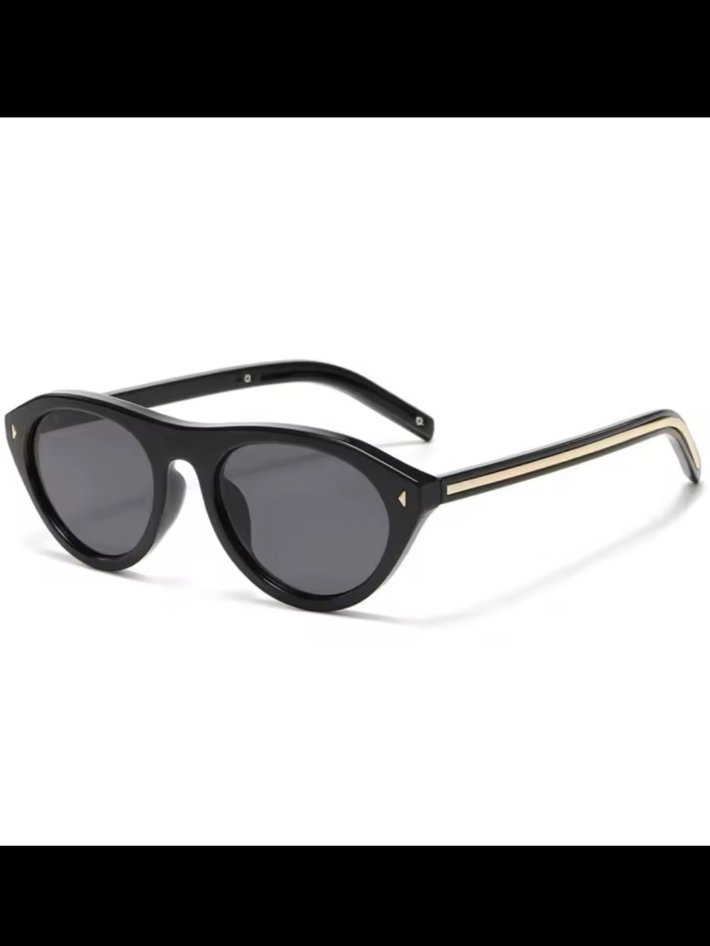 Black Cat-Eye Sunglasses